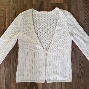 White Knit Cardigan